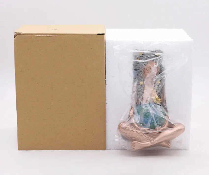 Gaia Pregnant Mother Earth Sitting Lotus Yoga Pose Resin Natural Mother Earth Figurine Decorative Nature Sculpture Home Decor Furnish Wise