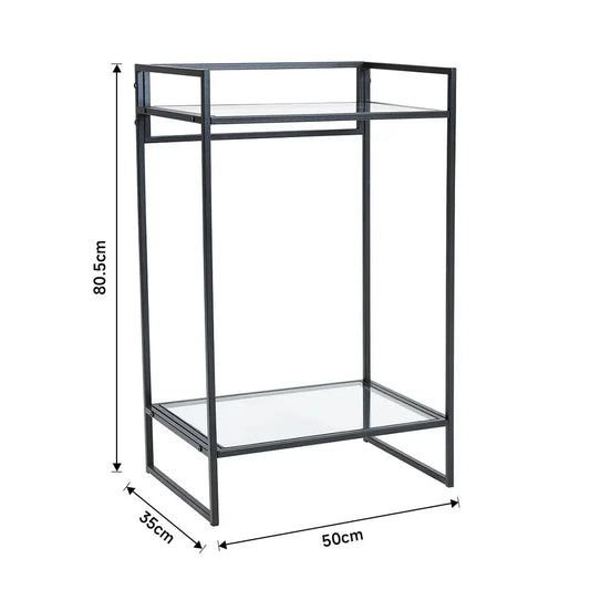 Tempered Glass Side Table Coffee Table Furnish Wise