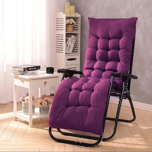 Sun Lounger Cushion Pad Garden In/Outdoor Recliner Chair Seat Pads,Purple *CUSHION ONLY* Furnish Wise