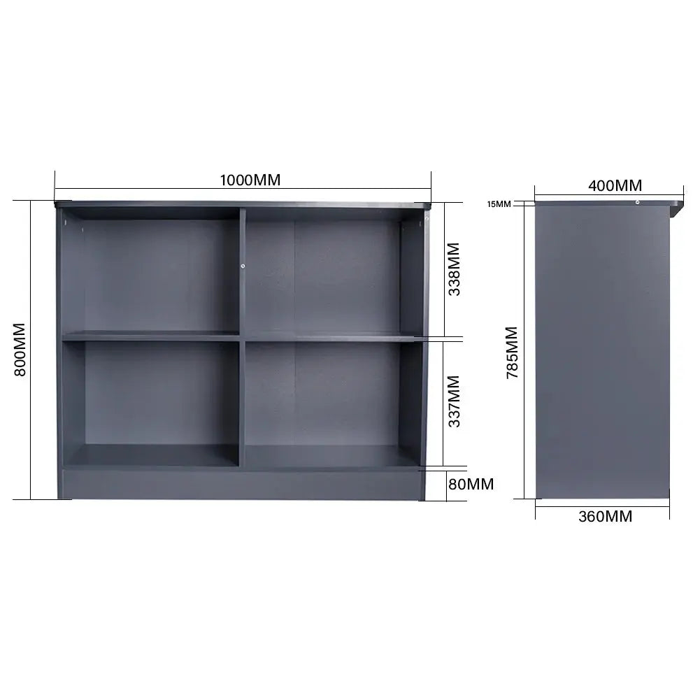 Sideboard Cabinet with Open Shelves Furnish Wise