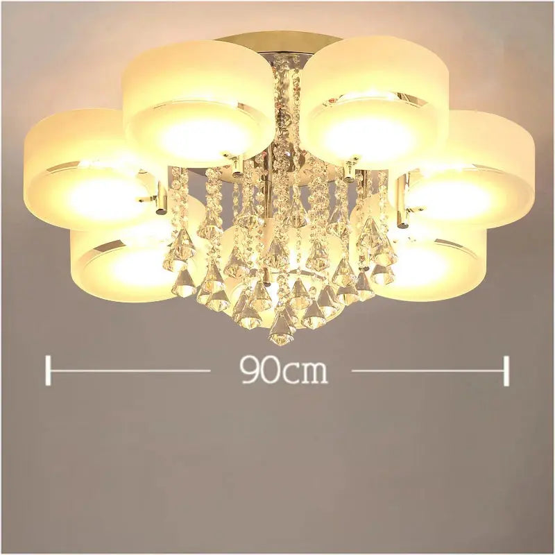 LED Crystal Ceiling Light Chandelier Lamp, 5/7 Head Furnish Wise