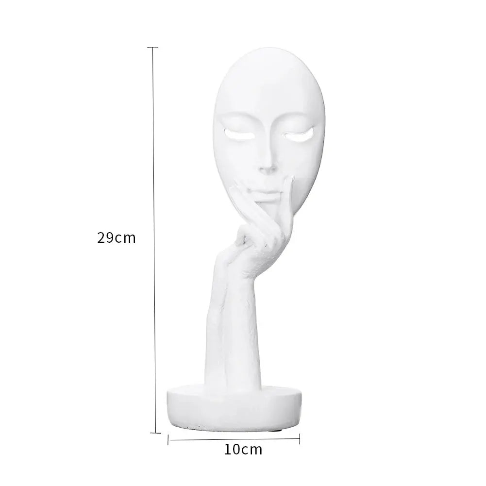 Large Abstract Thinker Sculpture Ornament Furnish Wise