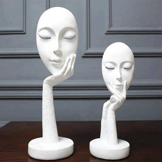 Large Abstract Thinker Sculpture Ornament Furnish Wise
