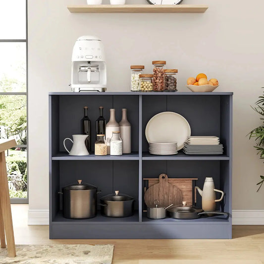 Sideboard Cabinet with Open Shelves Furnish Wise