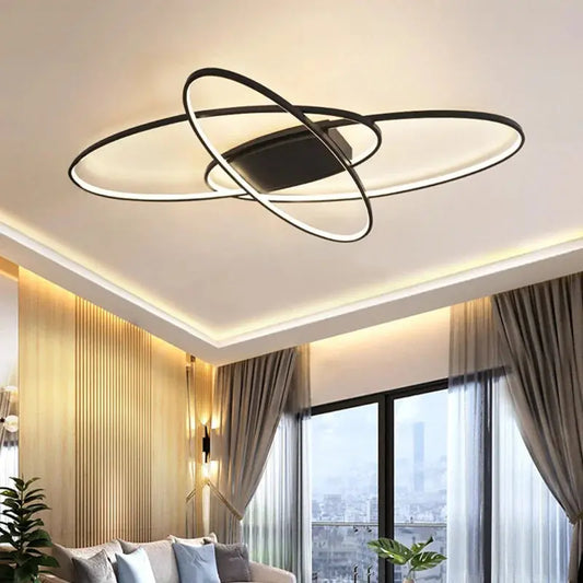 90cm Oval LED Chandelier Ceiling Light Furnish Wise