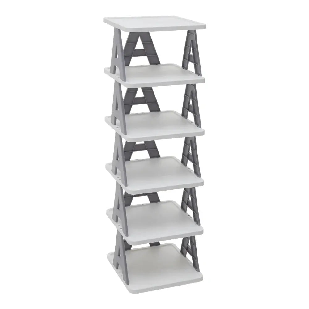 Multi-layer Simple Folding Plastic Shoe Rack Furnish Wise