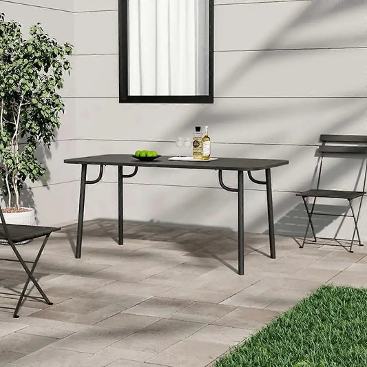 Outdoor Metal Garden Table Furnish Wise