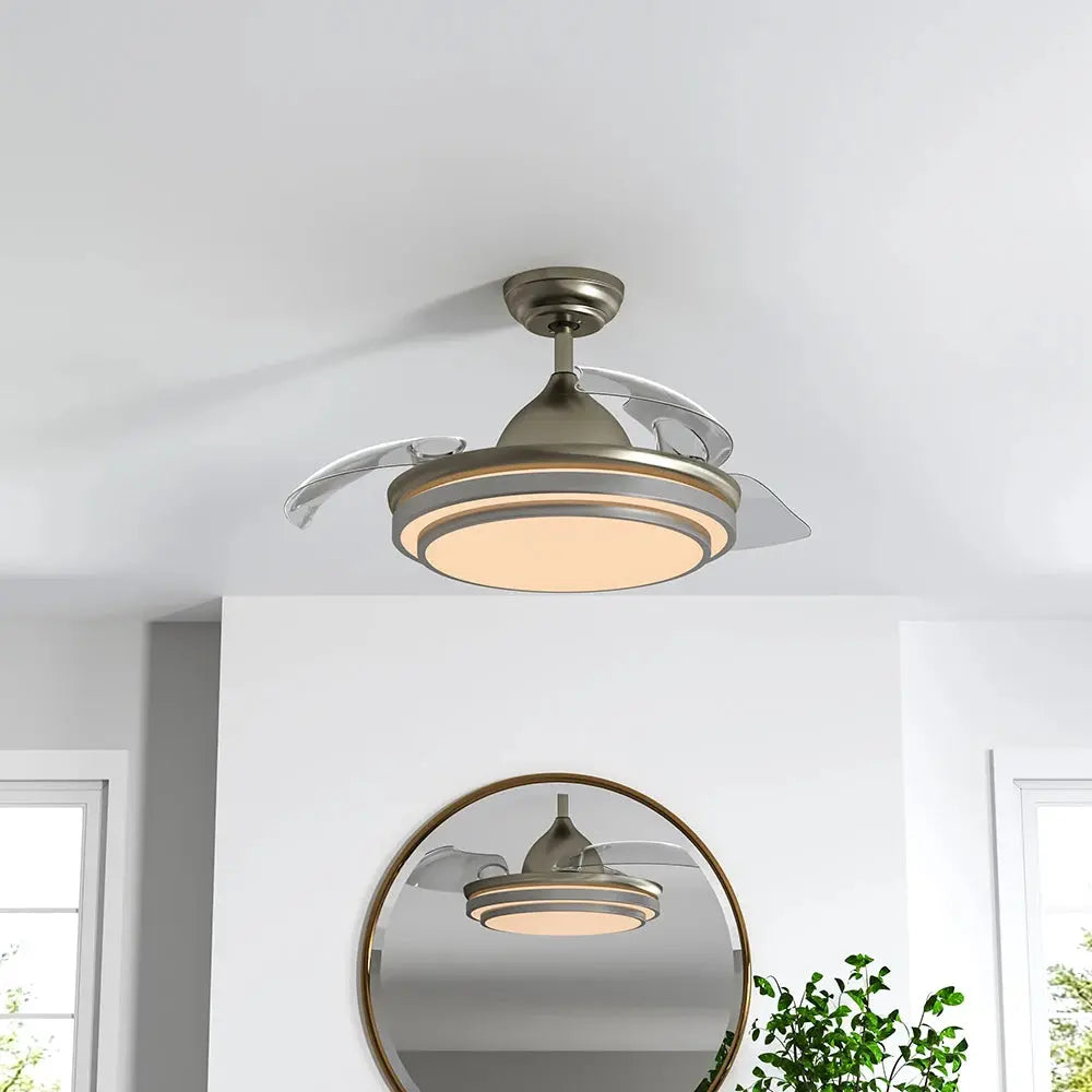 42 Inch Ceiling Fan Blade Light Chandelier Lamp + Remote Control Furnish Wise