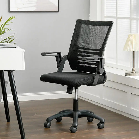 Ergonomic Design Office Chair with Flip up Armrests Furnish Wise