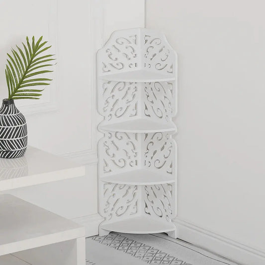 4 Tier Bookshelf Storage Unit Stand Furnish Wise