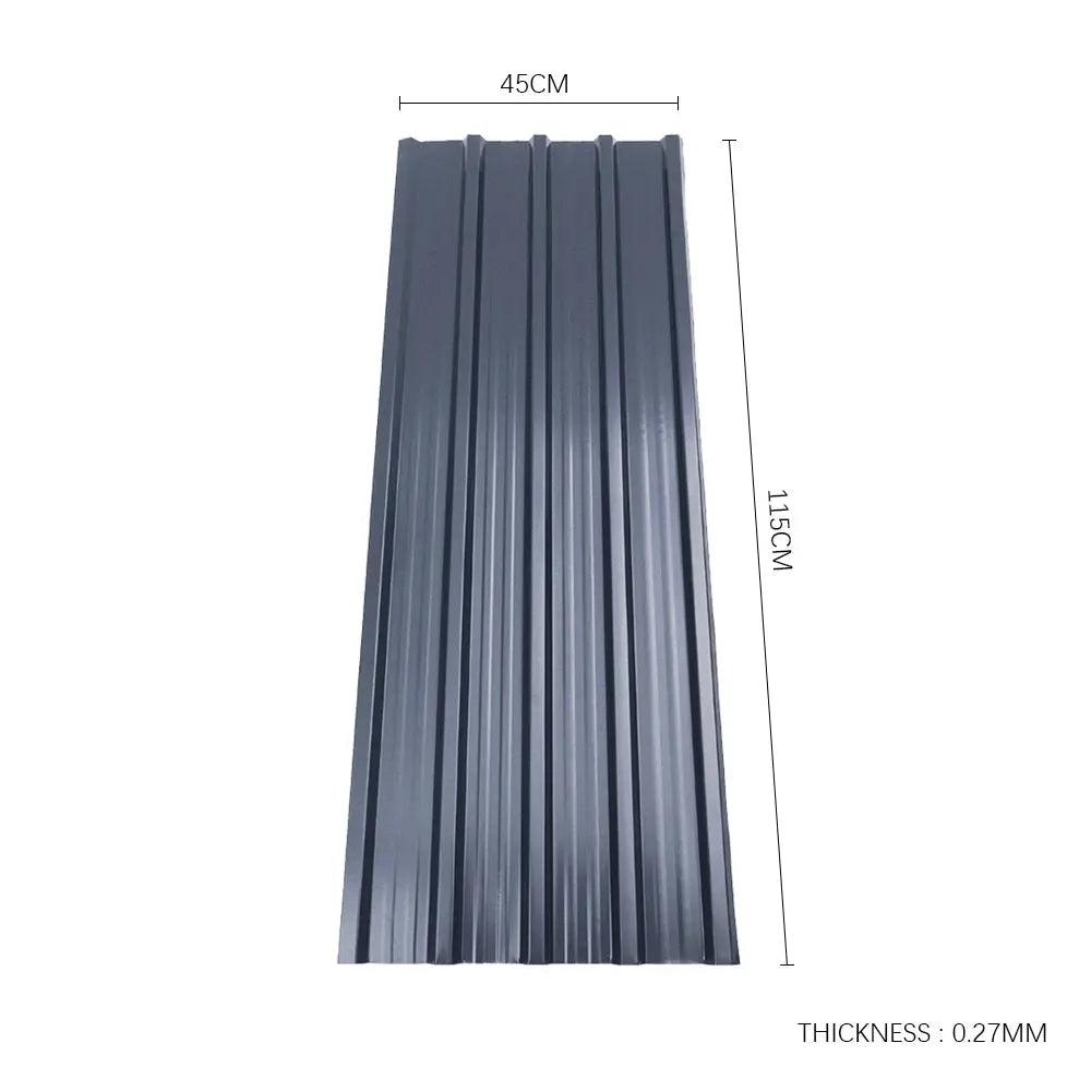 Set of 12 Heavy-Duty Corrugated Steel Panels Furnish Wise