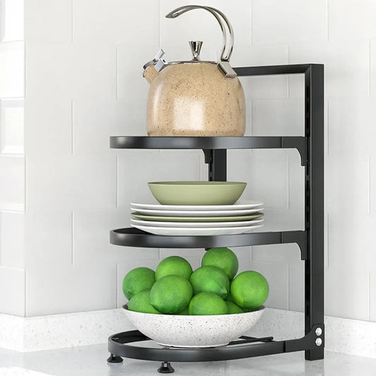 Multi-Tier Adjustable Kitchen Organizer Rack for Pot Pan Furnish Wise