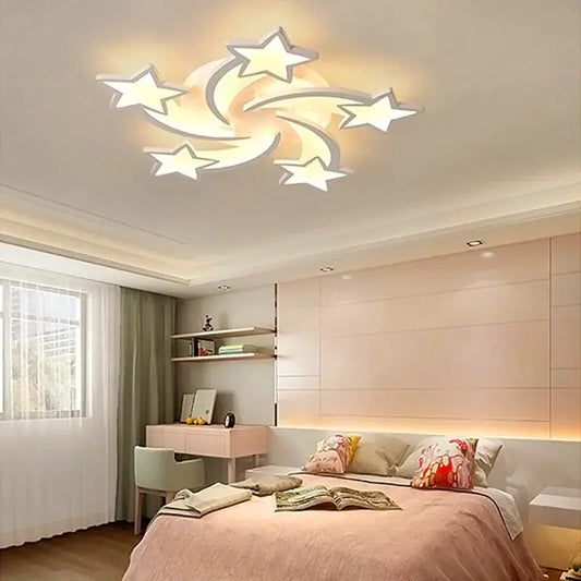 Modern Star LED Chandelier Ceiling Light Furnish Wise