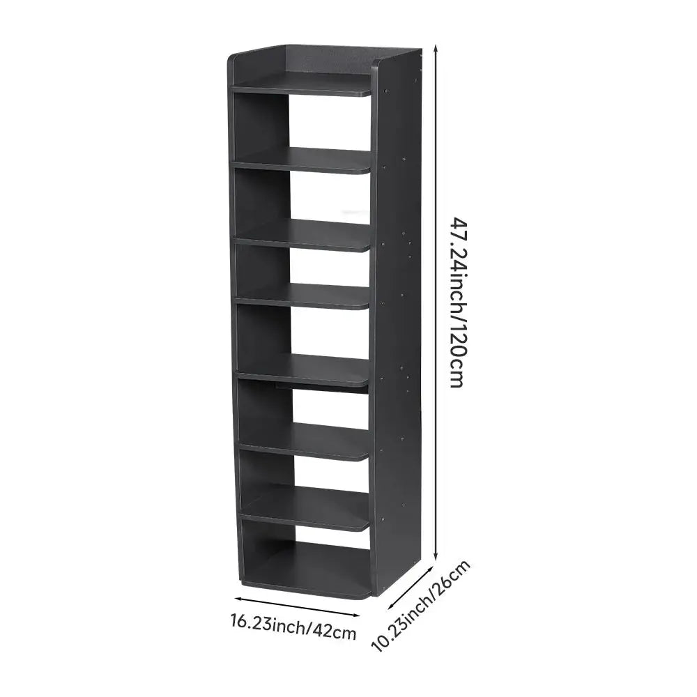 Multi-Tier Narrow Tall Shoes Rack for Entryway Furnish Wise
