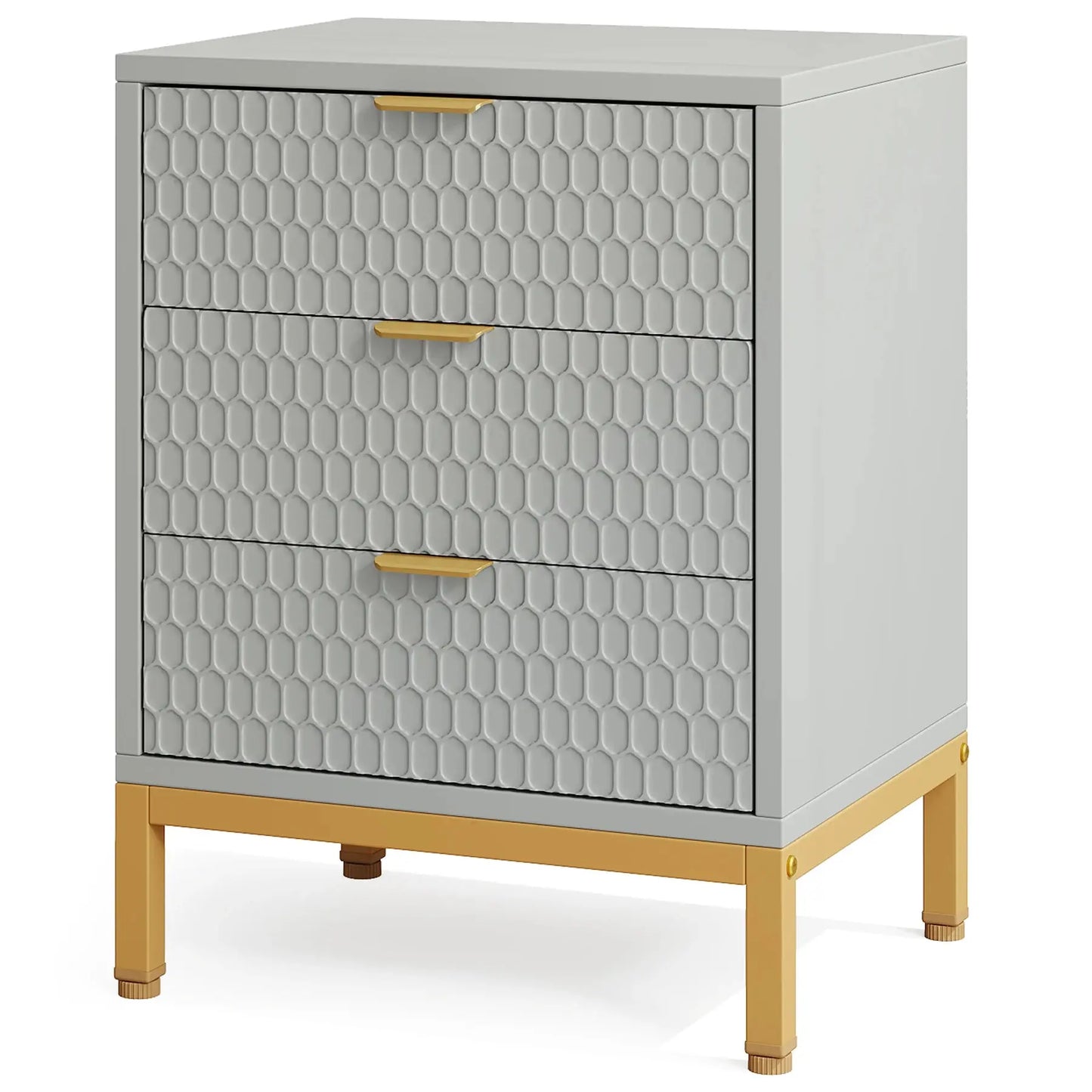 Contemporary Bed Side Table with Storage Furnish Wise
