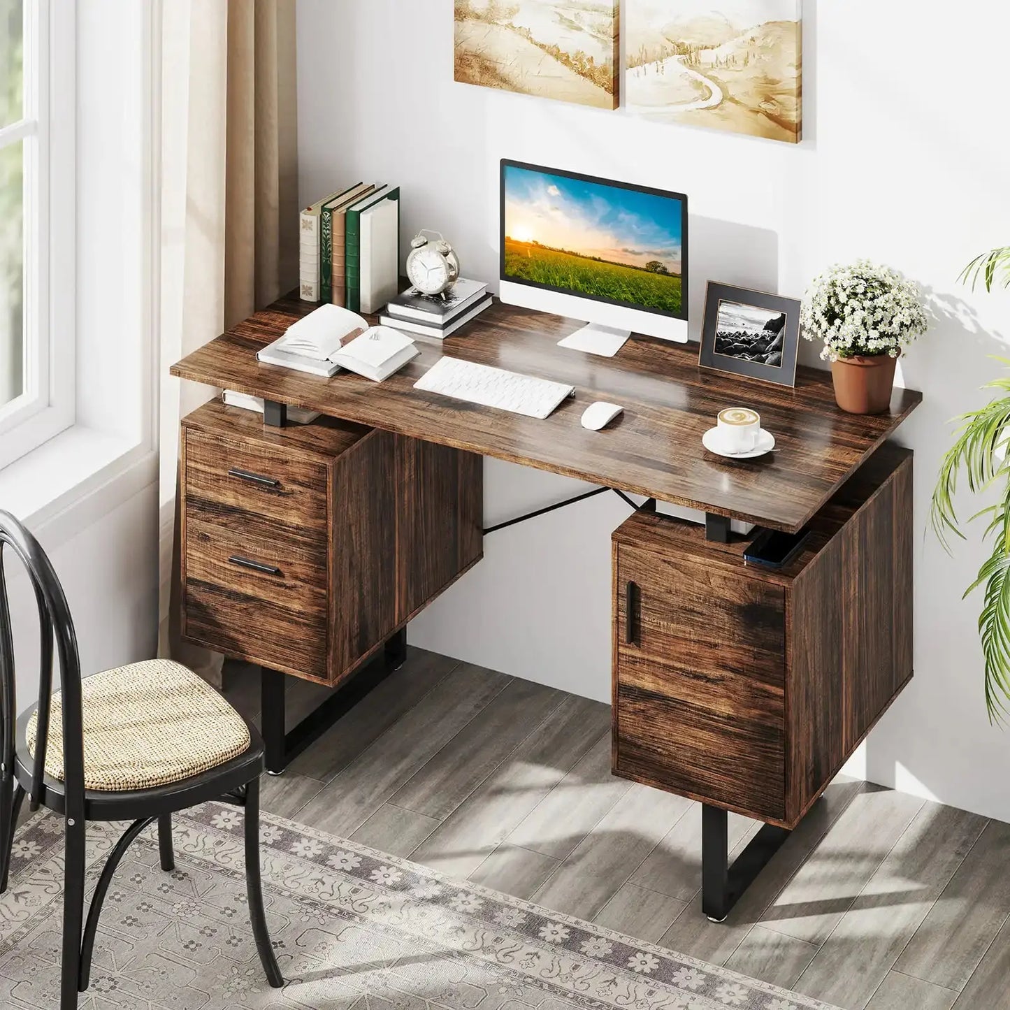 Floating Desktop-Coffee Desk Furnish Wise