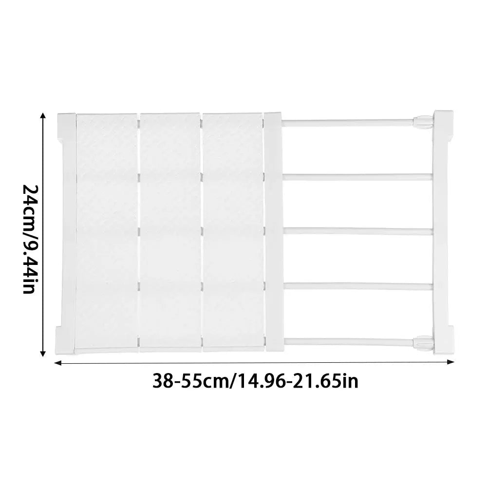 Extendable Divider Shelf Closet Storage Rack Furnish Wise