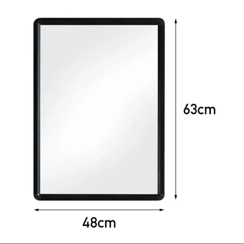 Modern Rectangle Frame Mirror with No Drilling, 48X63CM Furnish Wise