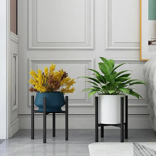 Simple Style Metal Plant Stand Flower Pot Holder Furnish Wise