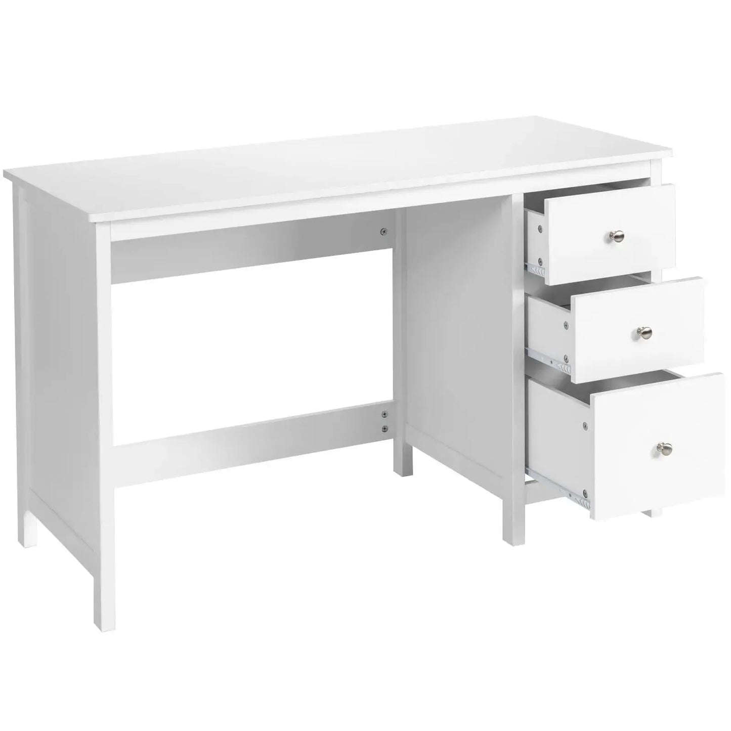 Wooden Writing Workstation with 3 Drawers Furnish Wise