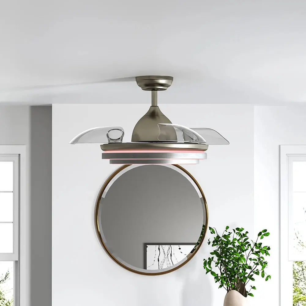 42 Inch Ceiling Fan Blade Light Chandelier Lamp + Remote Control Furnish Wise