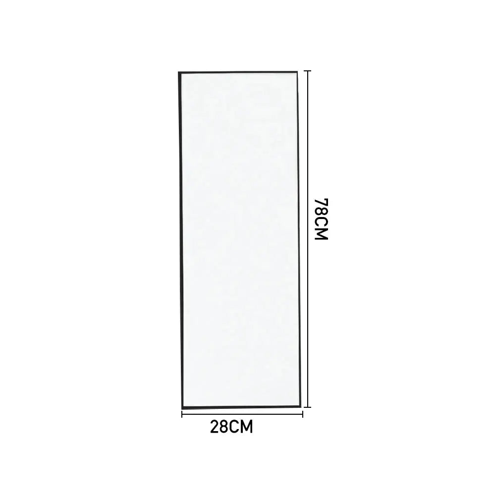Metal Frame Over the Door Full Length Mirror Furnish Wise