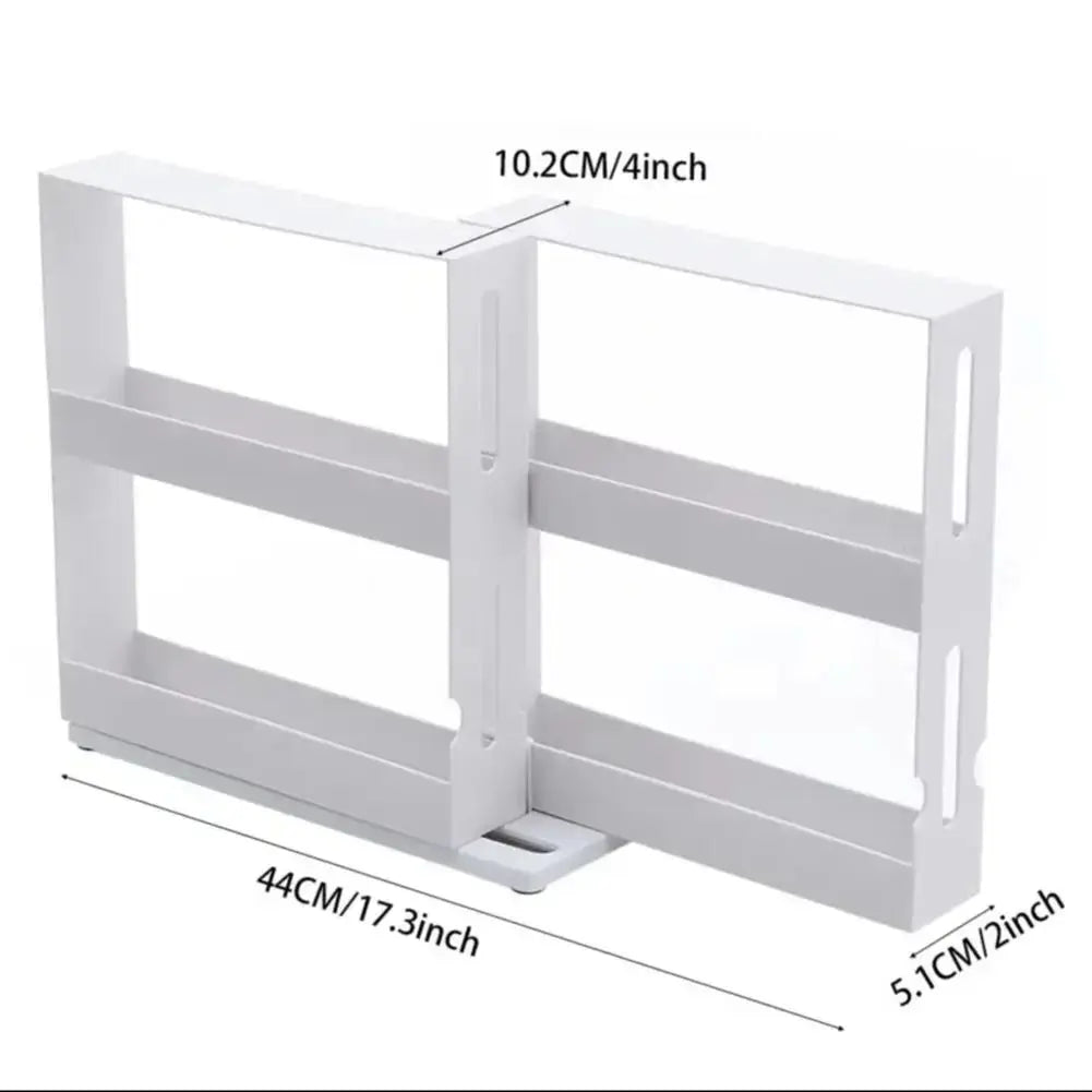 2 Tier Rotating Pull-out Spice Herb Rack