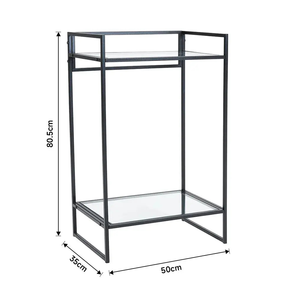 Tempered Glass Side Table Coffee Table Furnish Wise