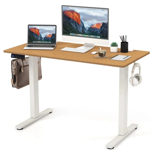 Electric Height Adjustable Standing Desk Furnish Wise