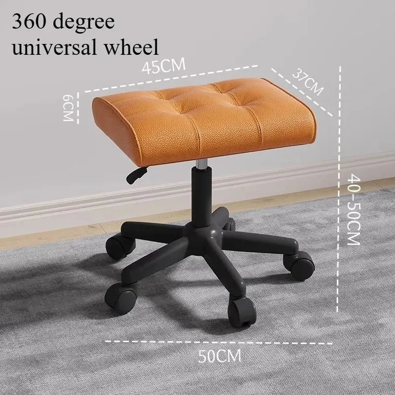 Adjustable Height Foot Rest for Office Chair, Under Desk Elevating Footstool with Memory Foam, Ergonomic Home Sofa Leg Rest Furnish Wise