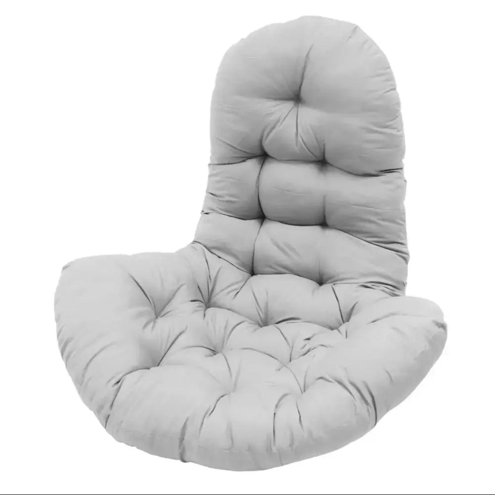 Hanging Egg Chair Thick Cushion Swing Chair Pad, Light Grey *CUSHION ONLY*