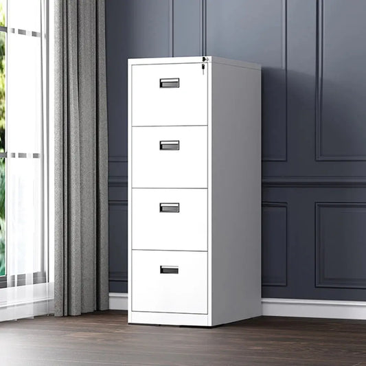 4-Drawer Vertical File Cabinet with Interlock Furnish Wise