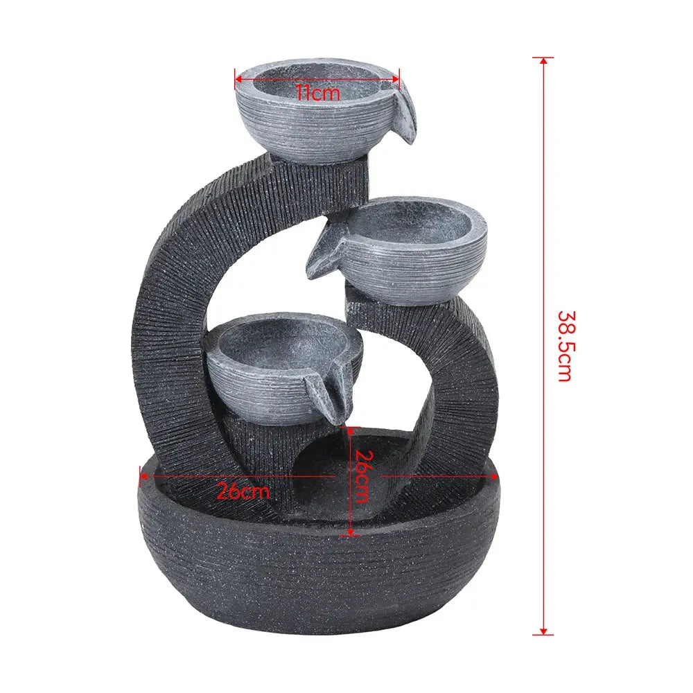 Garden Sanctuary Outdoor Solar-Powered Water Fountain Furnish Wise