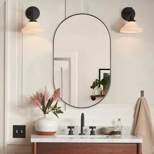 Oval Bathroom Vanity Mirror Wall Mirror Furnish Wise