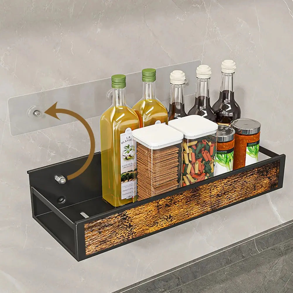 3 Piece Industrial Wall Mount Spice Rack