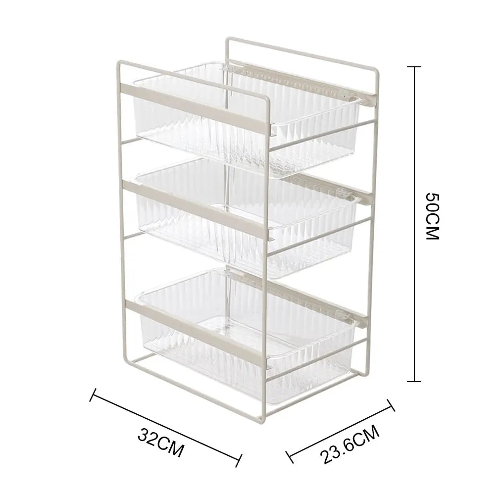 3-Tier Sliding Under Sink Cabinet Organiser