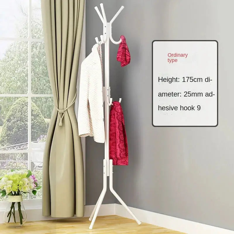 Standing Metal Coat Rack, Freestanding Floor Clothes Rack Organizer, Entryway Shoe Rack Shelf ,Furniture for Bedroom Living Room Furnish Wise