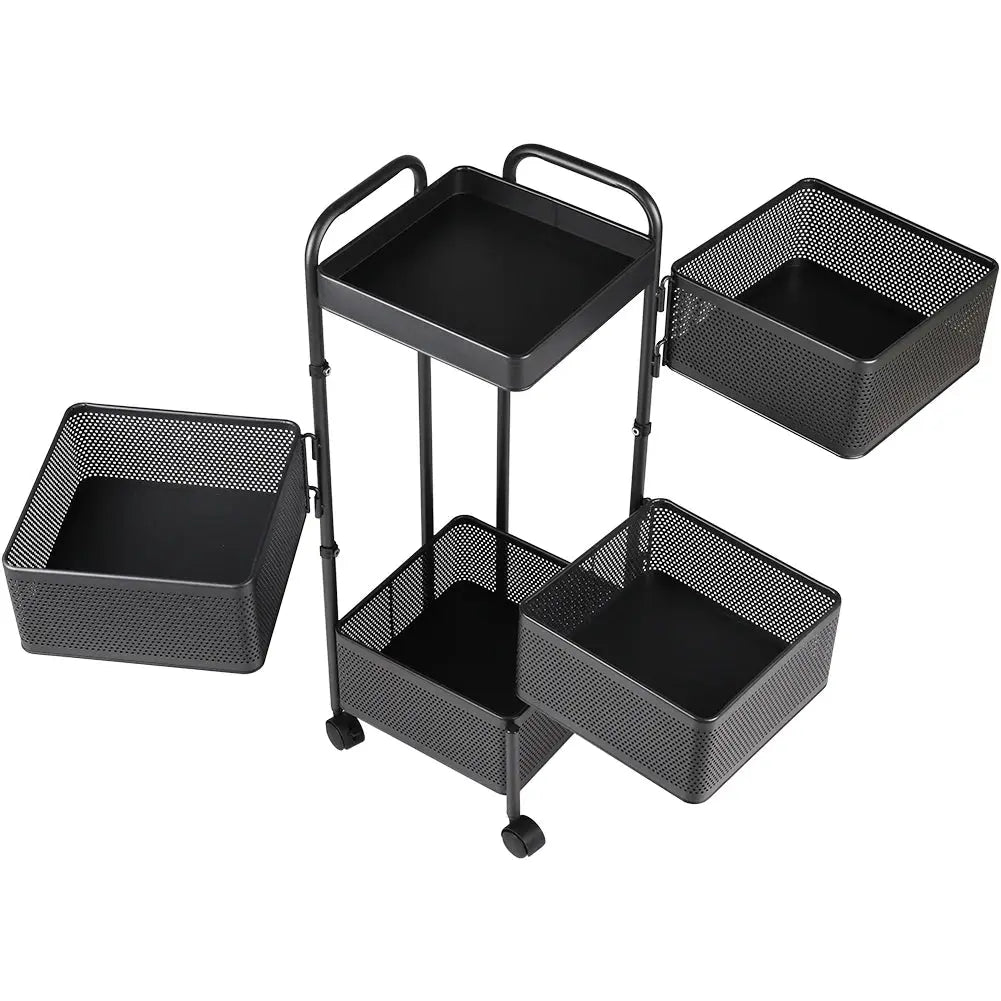 5-Tier Kitchen Storage Rack with Wheels