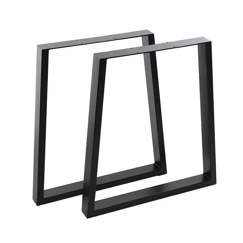 Set of 2 Trapezoidal Table Legs DIY Steel Furniture Legs