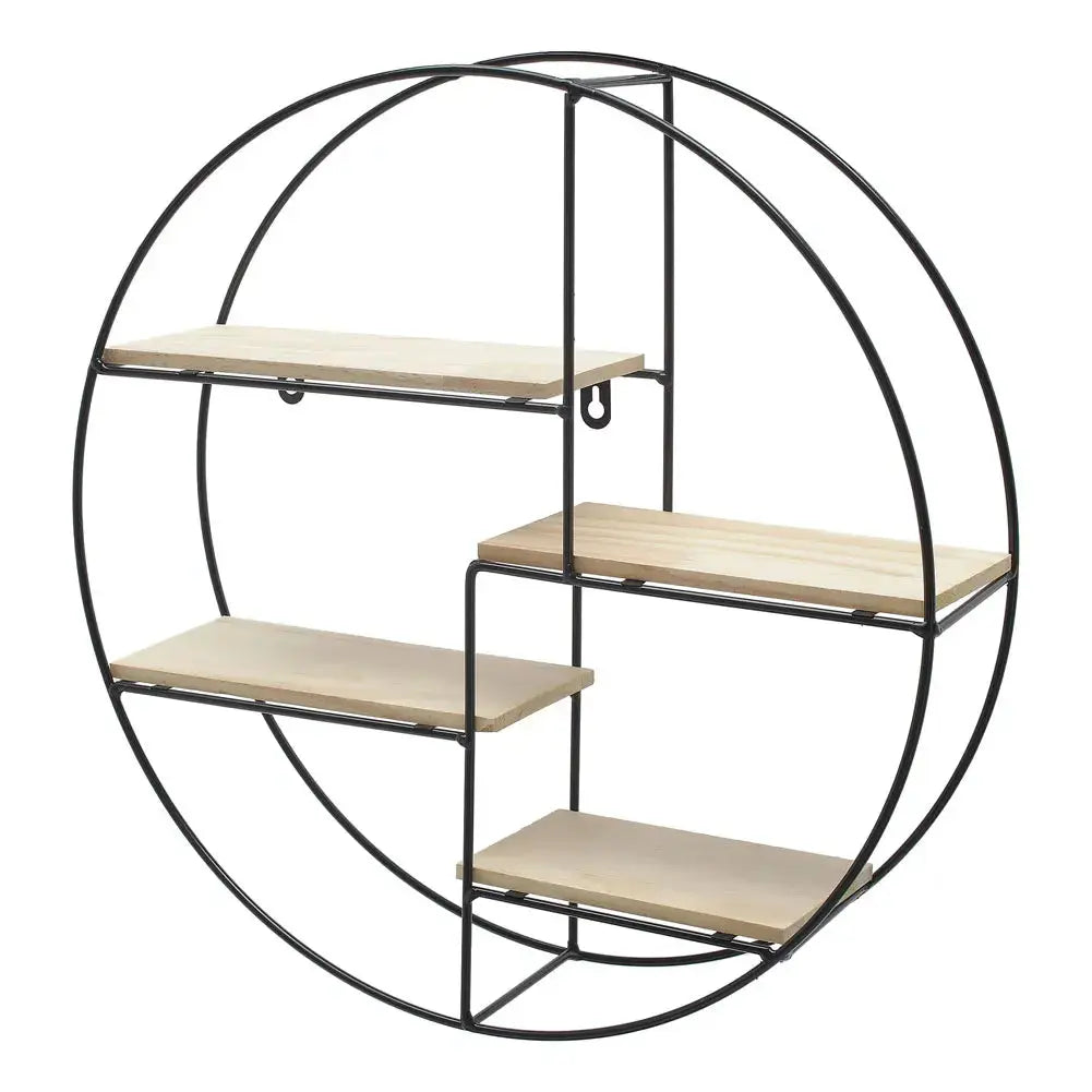 Modern Round Octagonal Floating Decorative Wall Display Shelf