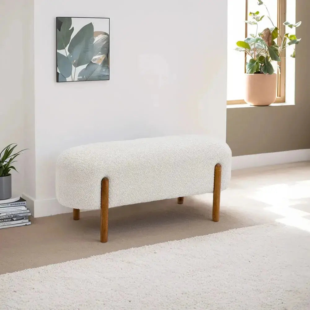 Rectangular Contemporary Household Upholstered Bench Furnish Wise