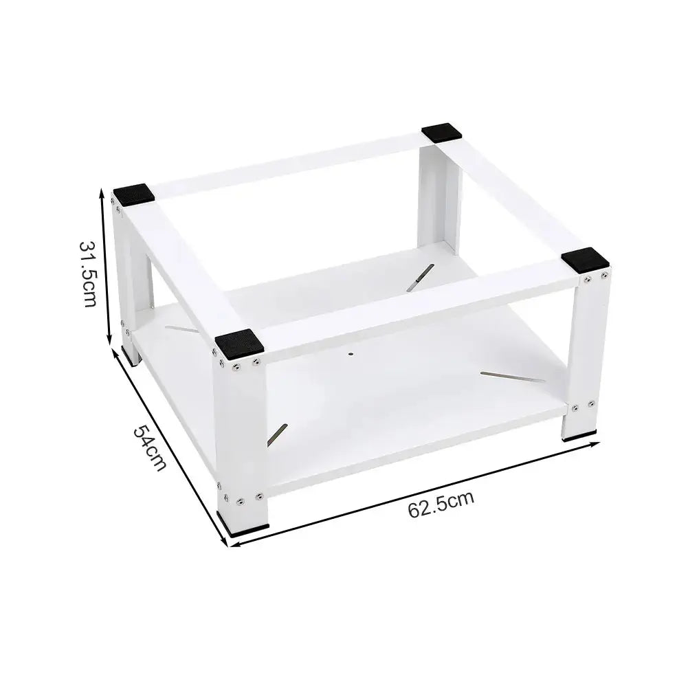 Washing Machine Dryer Pedestal Powerful and Durable, White Furnish Wise