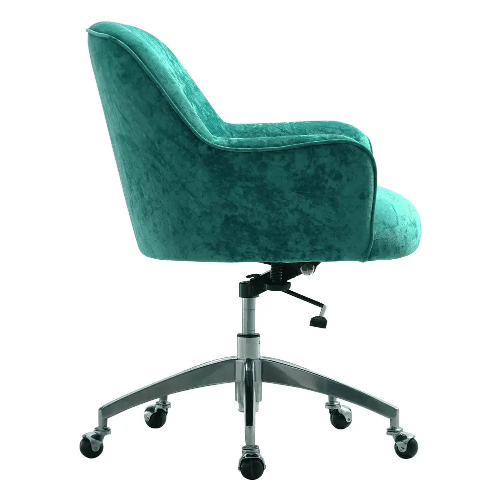 Ice Velvet Adjustable Swivel Office Chair Furnish Wise