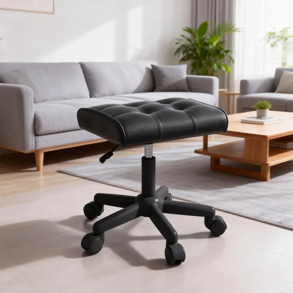 Adjustable Height Foot Rest for Office Chair, Under Desk Elevating Footstool with Memory Foam, Ergonomic Home Sofa Leg Rest Furnish Wise