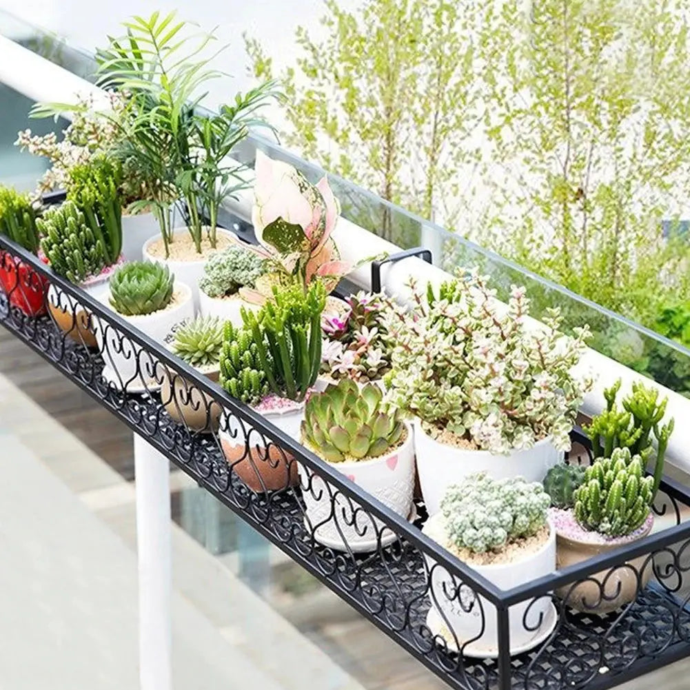 Hanging Railing Flower Pot Holder Furnish Wise