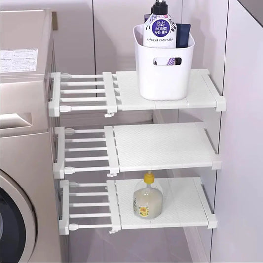 Extendable Divider Shelf Closet Storage Rack Furnish Wise