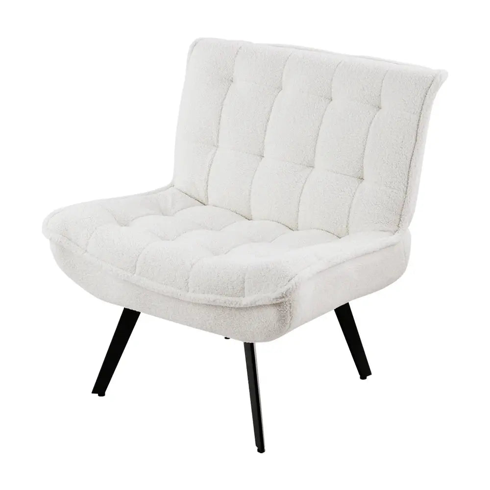 Minimal Comfy Chair with Footstool Set Armchair with Footstool