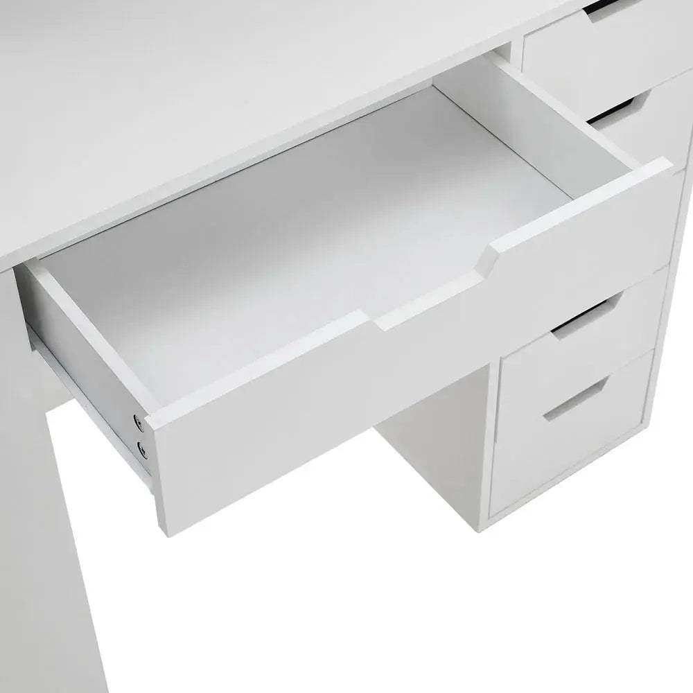 Hollywood Makeup Dressing Table with LED Lighted Mirror Furnish Wise