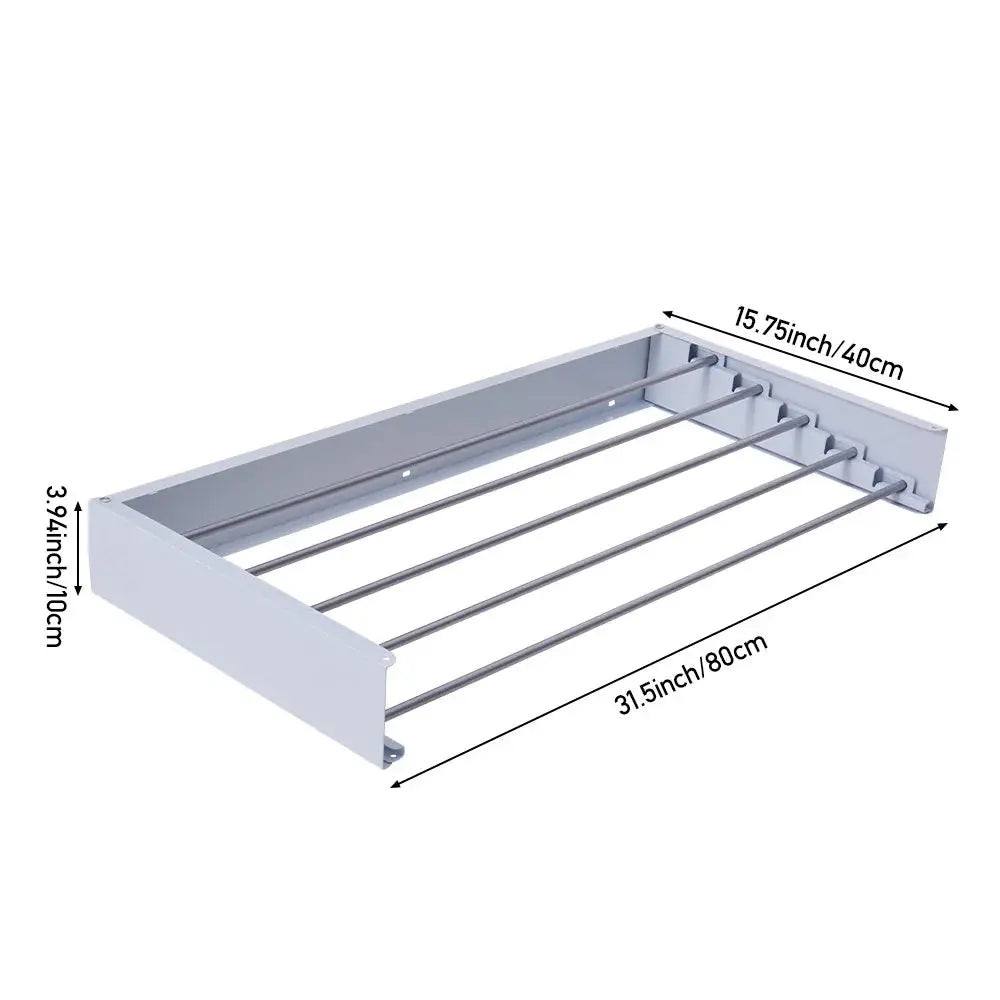 Space-Saving Wall Mounted Towel Drying Rack