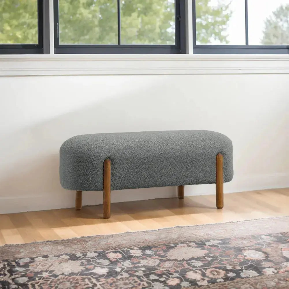 Rectangular Contemporary Household Upholstered Bench Furnish Wise
